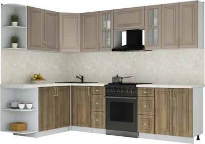 Кухонный гарнитур Интерлиния Мила Шато 1.7x2.8 LV - фото
