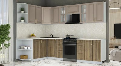 Кухонный гарнитур Интерлиния Мила Шато 1.7x2.8 LV