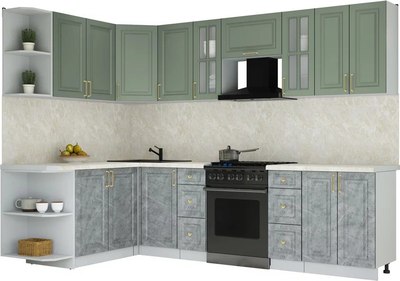 Кухонный гарнитур Интерлиния Мила Шато 1.7x2.8 LV - фото