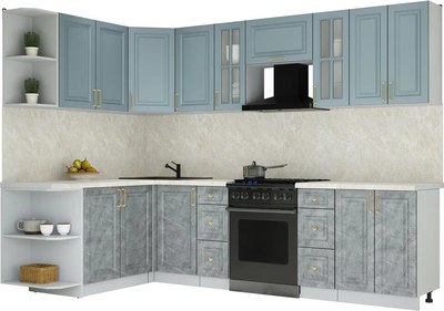 Кухонный гарнитур Интерлиния Мила Шато 1.7x2.8 LV - фото