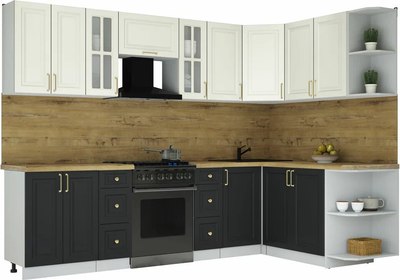 Кухонный гарнитур Интерлиния Мила Шато 1.7x2.8 PR - фото