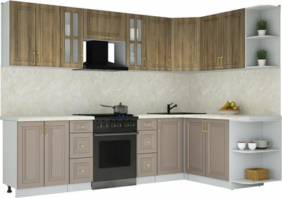 Кухонный гарнитур Интерлиния Мила Шато 1.7x2.8 PR - фото