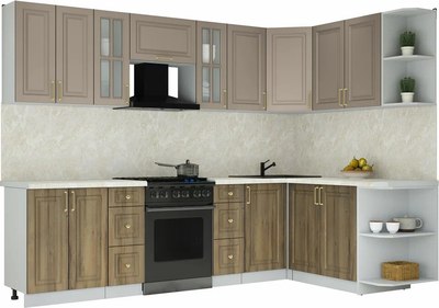 Кухонный гарнитур Интерлиния Мила Шато 1.7x2.8 PR - фото