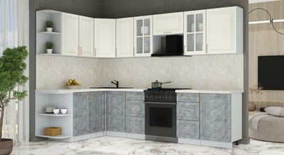 Кухонный гарнитур Интерлиния Мила Шато 1.7x2.9 LV