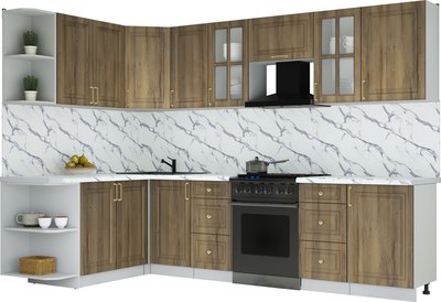Кухонный гарнитур Интерлиния Мила Шато 1.7x2.9 LV - фото