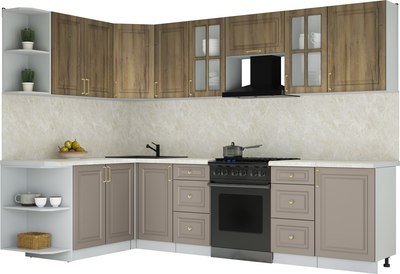 Кухонный гарнитур Интерлиния Мила Шато 1.7x2.9 LV - фото