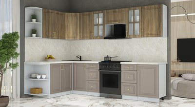 Кухонный гарнитур Интерлиния Мила Шато 1.7x2.9 LV