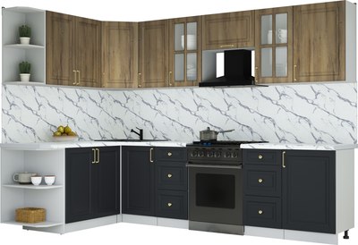 Кухонный гарнитур Интерлиния Мила Шато 1.7x2.9 LV - фото