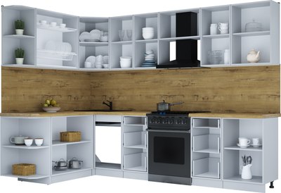 Кухонный гарнитур Интерлиния Мила Шато 1.7x2.9 LV