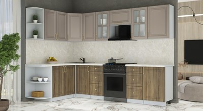 Кухонный гарнитур Интерлиния Мила Шато 1.7x2.9 LV