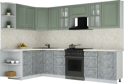 Кухонный гарнитур Интерлиния Мила Шато 1.7x2.9 LV - фото