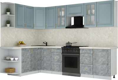 Кухонный гарнитур Интерлиния Мила Шато 1.7x2.9 LV - фото