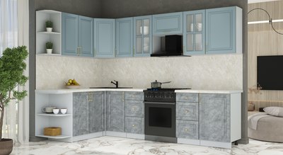 Кухонный гарнитур Интерлиния Мила Шато 1.7x2.9 LV