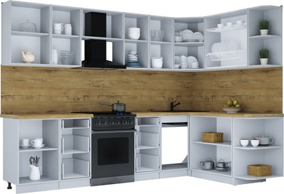 Кухонный гарнитур Интерлиния Мила Шато 1.7x2.9 PR