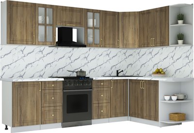 Кухонный гарнитур Интерлиния Мила Шато 1.7x2.9 PR - фото
