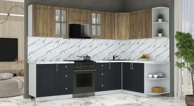 Кухонный гарнитур Интерлиния Мила Шато 1.7x2.9 PR