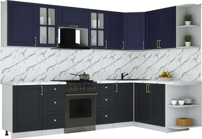 Кухонный гарнитур Интерлиния Мила Шато 1.7x2.9 PR - фото