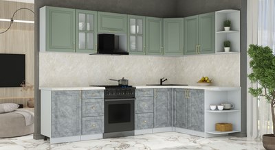 Кухонный гарнитур Интерлиния Мила Шато 1.7x2.9 PR