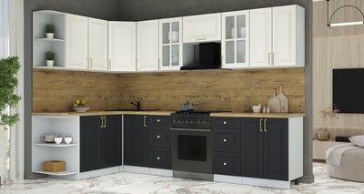 Кухонный гарнитур Интерлиния Мила Шато 1.7x3.0 LV