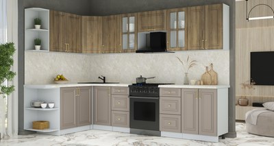 Кухонный гарнитур Интерлиния Мила Шато 1.7x3.0 LV