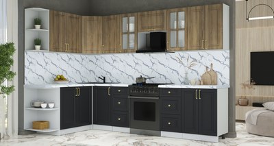 Кухонный гарнитур Интерлиния Мила Шато 1.7x3.0 LV