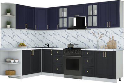 Кухонный гарнитур Интерлиния Мила Шато 1.7x3.0 LV - фото
