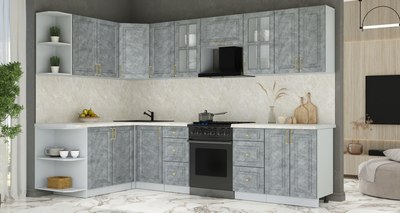 Кухонный гарнитур Интерлиния Мила Шато 1.7x3.0 LV