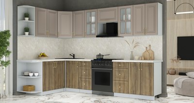 Кухонный гарнитур Интерлиния Мила Шато 1.7x3.0 LV