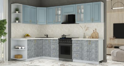 Кухонный гарнитур Интерлиния Мила Шато 1.7x3.0 LV