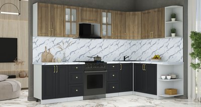 Кухонный гарнитур Интерлиния Мила Шато 1.7x3.0 PR