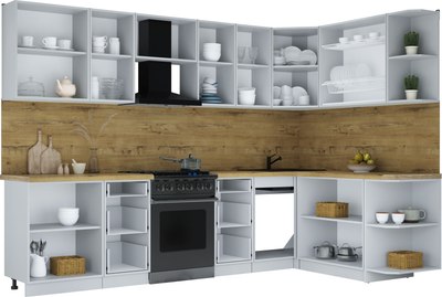 Кухонный гарнитур Интерлиния Мила Шато 1.7x3.0 PR