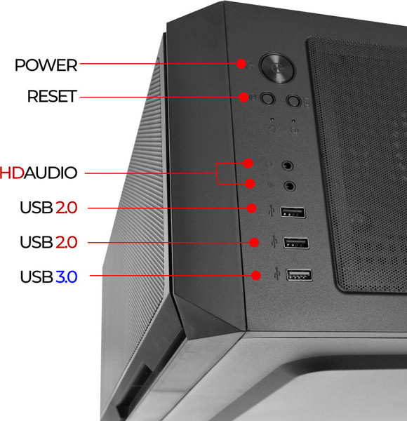 Корпус для компьютера Ginzzu CL690