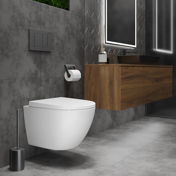 Унитаз подвесной Roxen Antares 530185-02 Rimless Soft Close NC