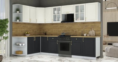 Кухонный гарнитур Интерлиния Мила Шато 1.7x3.1 LV