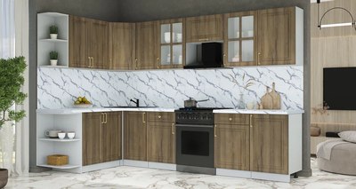 Кухонный гарнитур Интерлиния Мила Шато 1.7x3.1 LV