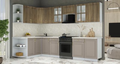 Кухонный гарнитур Интерлиния Мила Шато 1.7x3.1 LV