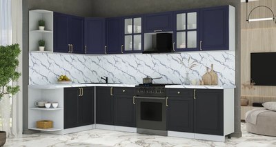 Кухонный гарнитур Интерлиния Мила Шато 1.7x3.1 LV