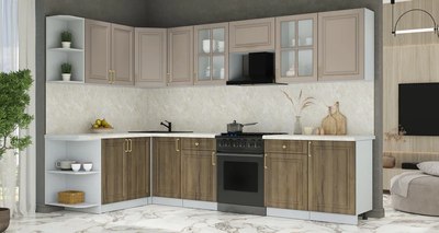 Кухонный гарнитур Интерлиния Мила Шато 1.7x3.1 LV