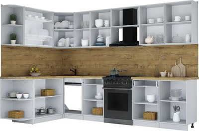 Кухонный гарнитур Интерлиния Мила Шато 1.7x3.1 LV