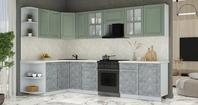 Кухонный гарнитур Интерлиния Мила Шато 1.7x3.1 LV