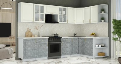 Кухонный гарнитур Интерлиния Мила Шато 1.7x3.1 PR