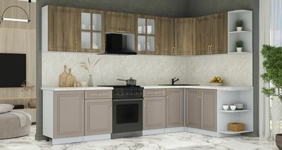 Кухонный гарнитур Интерлиния Мила Шато 1.7x3.1 PR