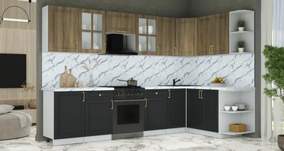 Кухонный гарнитур Интерлиния Мила Шато 1.7x3.1 PR