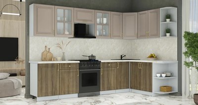 Кухонный гарнитур Интерлиния Мила Шато 1.7x3.1 PR