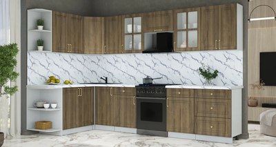 Кухонный гарнитур Интерлиния Мила Шато 1.7x3.2 LV