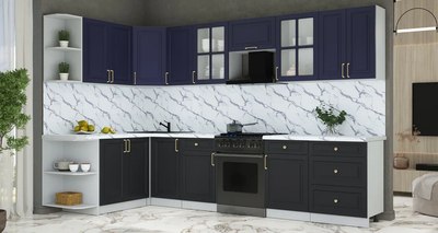 Кухонный гарнитур Интерлиния Мила Шато 1.7x3.2 LV