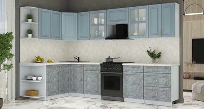 Кухонный гарнитур Интерлиния Мила Шато 1.7x3.2 LV