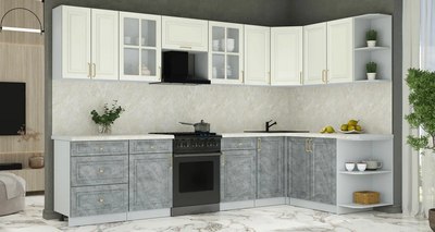 Кухонный гарнитур Интерлиния Мила Шато 1.7x3.2 PR