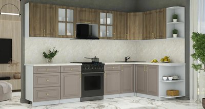 Кухонный гарнитур Интерлиния Мила Шато 1.7x3.2 PR