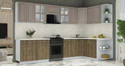 Кухонный гарнитур Интерлиния Мила Шато 1.7x3.2 PR